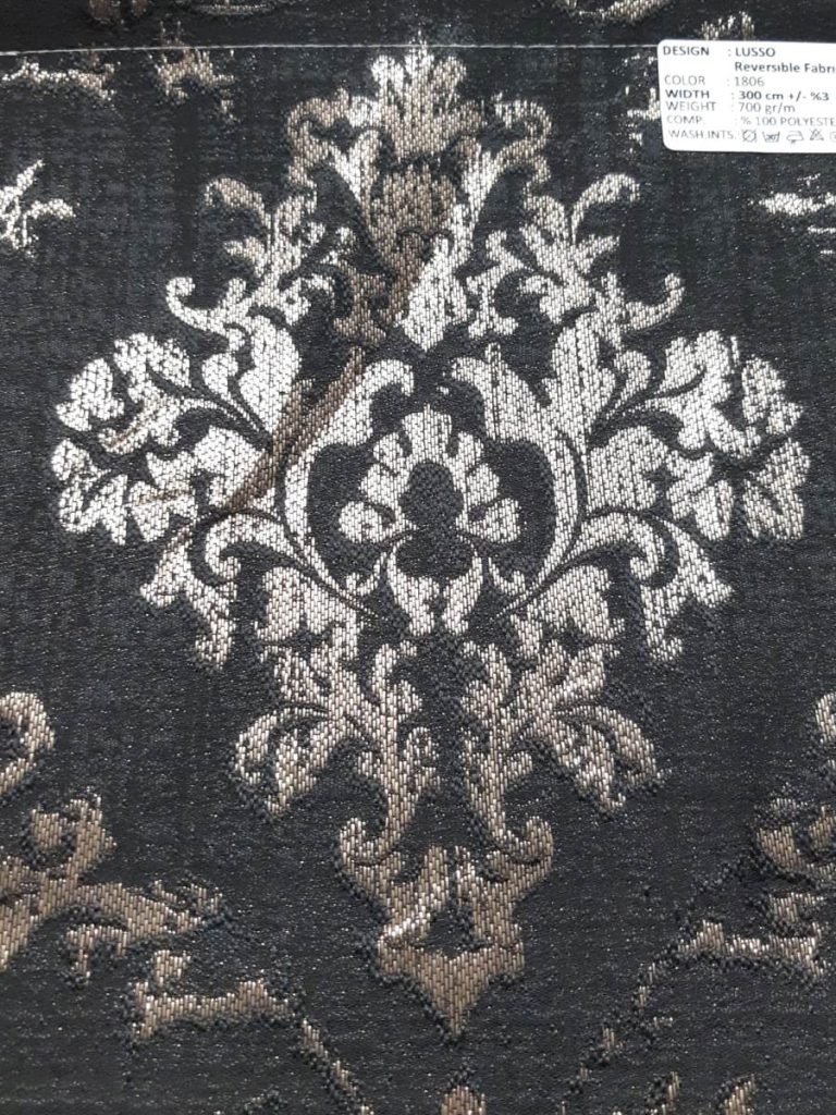 Ткань жаккард, цвет: серый, ADEKO Lusso — 1806