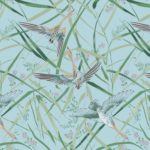 Ткань принт Daylight & Liontex Coose Chase — Powder Blue
