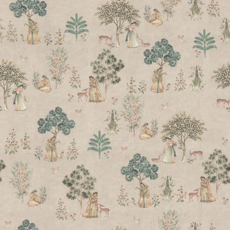 Ткань принт Daylight & Liontex Jaipur — Pink Pearl