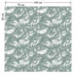 Ткань жаккард Daylight & Liontex Leafy Shade — Fog