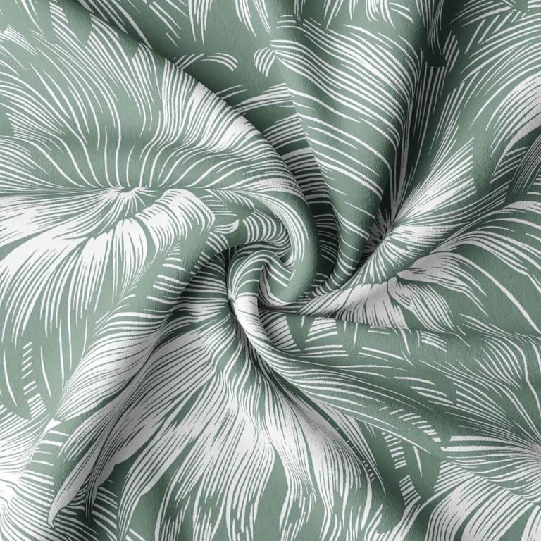 Ткань жаккард Daylight & Liontex Leafy Shade — Fog