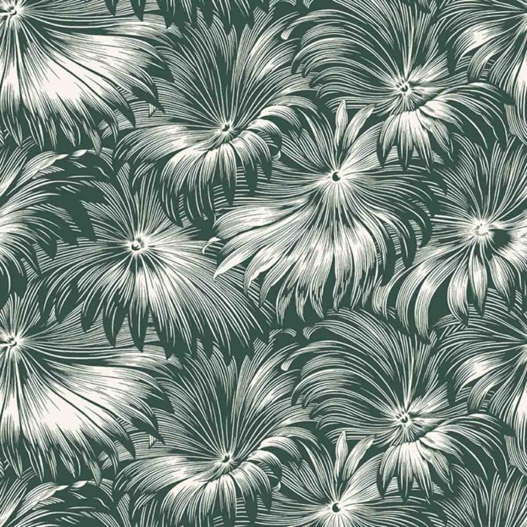 Ткань жаккард Daylight & Liontex Leafy Shade — Jungle Green