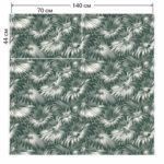 Ткань жаккард Daylight & Liontex Leafy Shade — Jungle Green