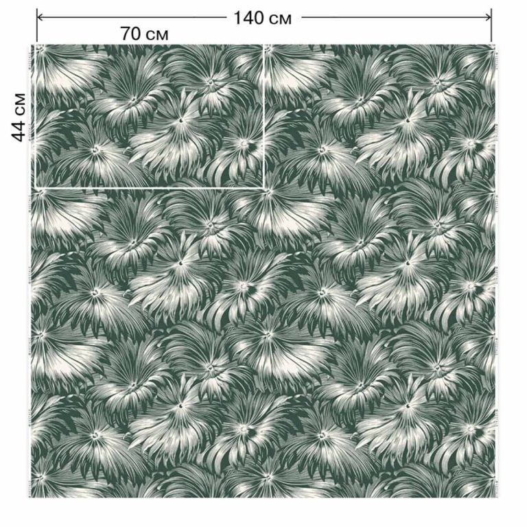 Ткань жаккард Daylight & Liontex Leafy Shade — Jungle Green