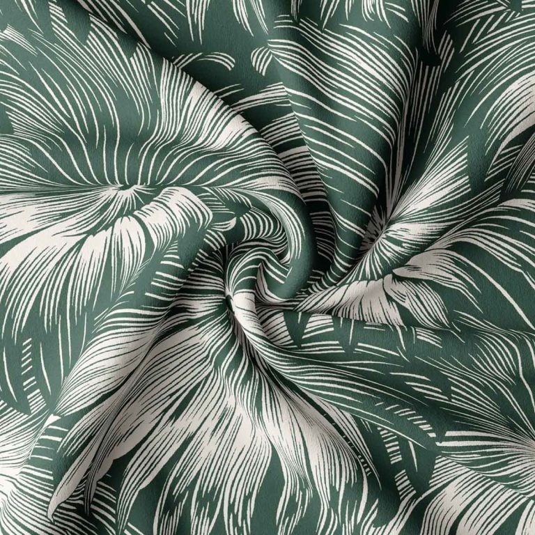 Ткань жаккард Daylight & Liontex Leafy Shade — Jungle Green