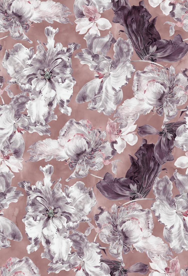 Ткань рогожка Daylight & Liontex Lush Bloom — Parfait