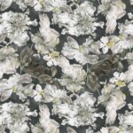 Ткань рогожка Daylight & Liontex Lush Bloom — Phantome