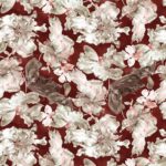 Ткань рогожка Daylight & Liontex Lush Bloom — Spice Chocolade