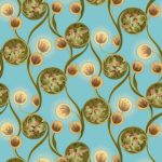 Ткань жаккард Daylight & Liontex Nouveau — Sky Blue