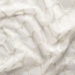 Ткань вуаль с вышивкой Daylight & Liontex Formentera - Off White