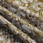 Ткань принт Alpine Violet Light Gold от Daylight & Liontex
