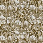 Ткань принт Alpine Violet Light Gold от Daylight & Liontex