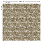 Ткань принт Alpine Violet Light Gold от Daylight & Liontex