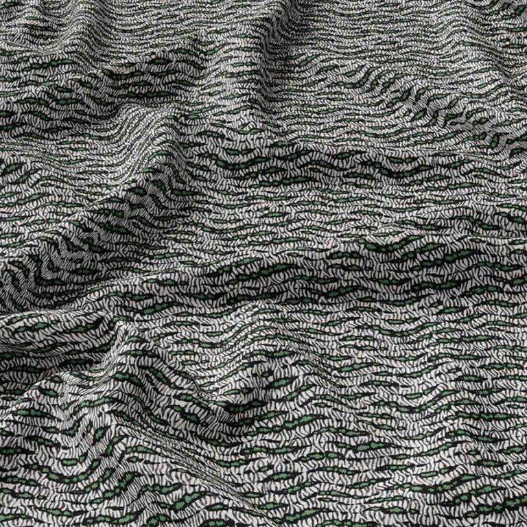 Ткань рогожка Backwater Grass от Daylight & Liontex