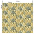 Ткань рогожка Daisy Golden от Daylight & Liontex