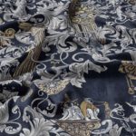 Ткань бархат Deep Ornament Moonlight от Daylight & Liontex