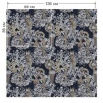 Ткань бархат Deep Ornament Moonlight от Daylight & Liontex