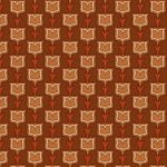 Ткань бархат Fleur-de-lis Fire от Daylight & Liontex