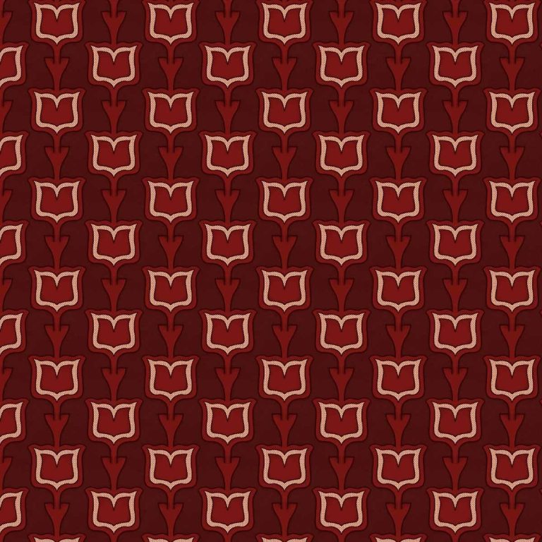 Ткань бархат Fleur-de-lis Ruby от Daylight & Liontex