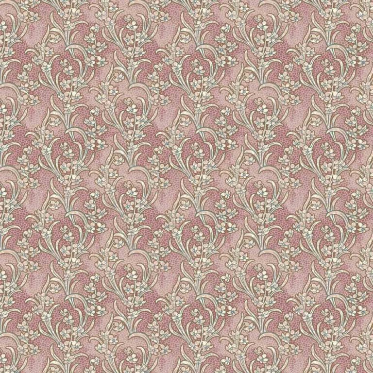 Ткань рогожка Forget-me-not Rose Dust от Daylight & Liontex