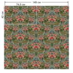 Ткань принт Iris Gentle Red от Daylight & Liontex