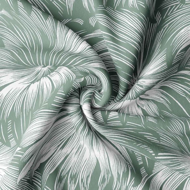 Ткань принт Leafy Shade Fog от Daylight & Liontex