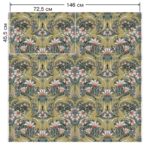 Ткань рогожка Lily Light Gold от Daylight & Liontex