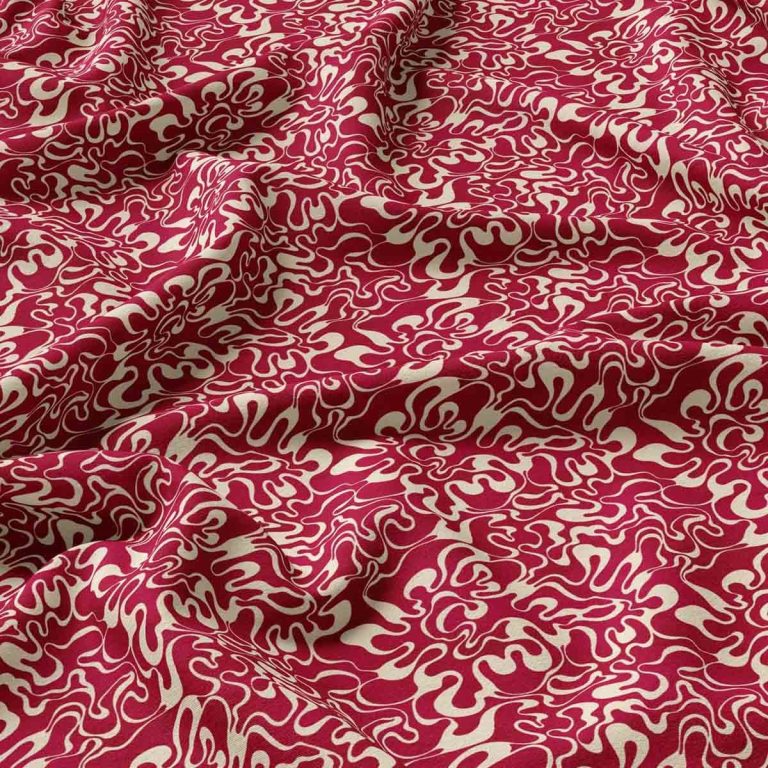 Ткань рогожка Mystery Ruby от Daylight & Liontex