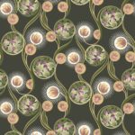 Ткань принт Nouveau Riffle Green от Daylight & Liontex
