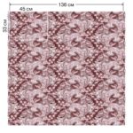 Ткань бархат Nymphea Burgundy от Daylight & Liontex