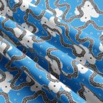 Ткань рогожка Cloud Nine Сeruleum от Daylight & Liontex