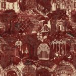 Ткань принт Fantasy Forest Spice Chocolade от Daylight & Liontex