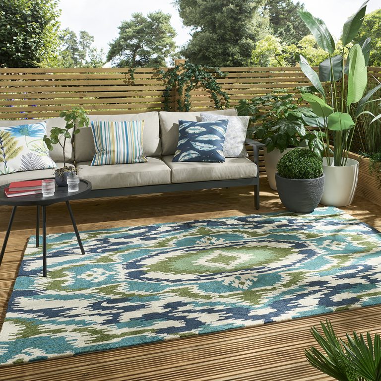 Ковёр Ixora in-outdoor Emerald Palm 442007 — Harlequin