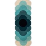 Ковёр Optical Flower Teal 61207 - Orla Kiely - 67x230