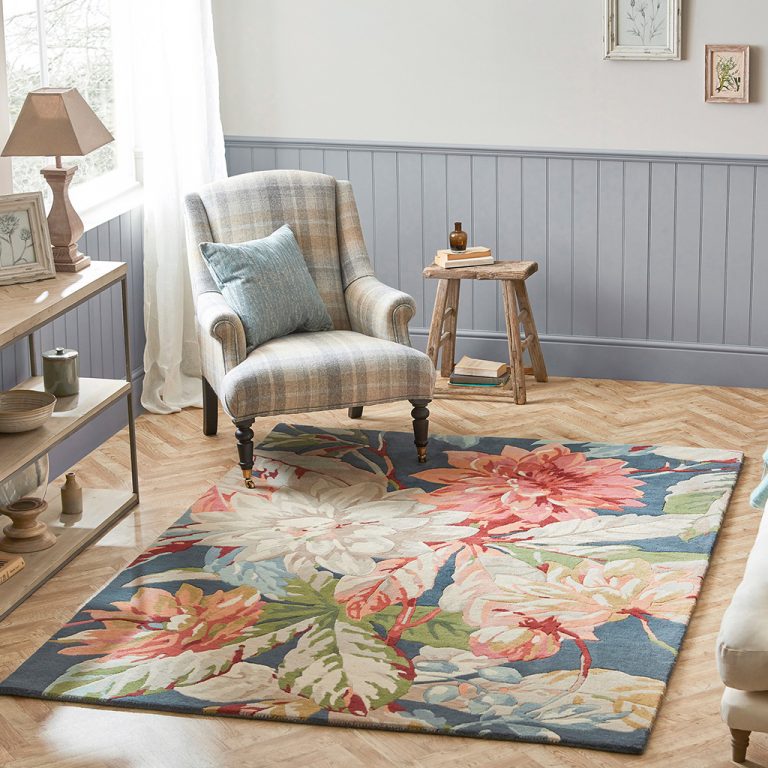 Ковёр Dahlia & Rosehip Teal 50608 — Sanderson