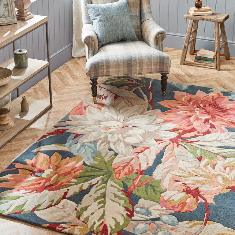 Ковёр Dahlia & Rosehip Teal 50608 — Sanderson