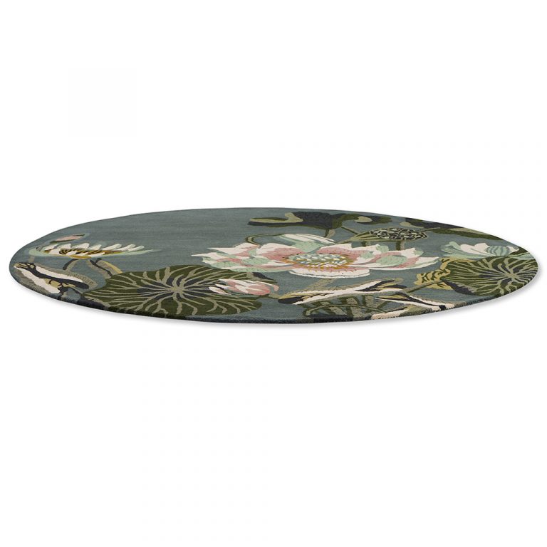 Ковёр Waterlily Midnight Pond Round 38608 — Wedgwood