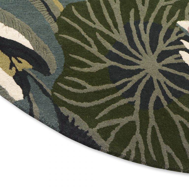 Ковёр Waterlily Midnight Pond Round 38608 — Wedgwood