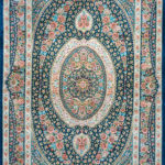 Ковёр ручной работы (Иран), шёлк QOM (MOURO INTERTRADE)  - 80x125x2 (QOM_IR_12-615/S-IR)
