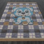 Индийский ковёр из хлопка — HAPPY DAY — HX5-H1-GRY-BLU