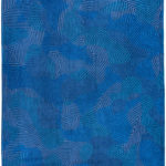 Ковёр из полиэфирного шёлка Бельгия MEDITATION (LOUIS DE POORTERE)  - 240x340x (MEDI_M_9225-BLUE LAGOON)