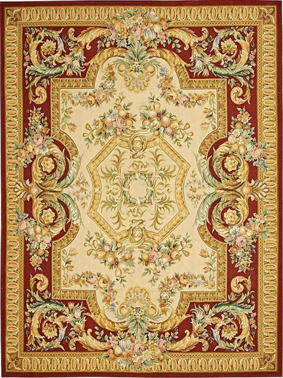 Ковёр ручной работы (Китай), шерсть ГОБЕЛЕН AUBUSSON (MALENKIJ)  - 91x152x (BC-115_/Г/Л-405-2-690-72U17K8L)