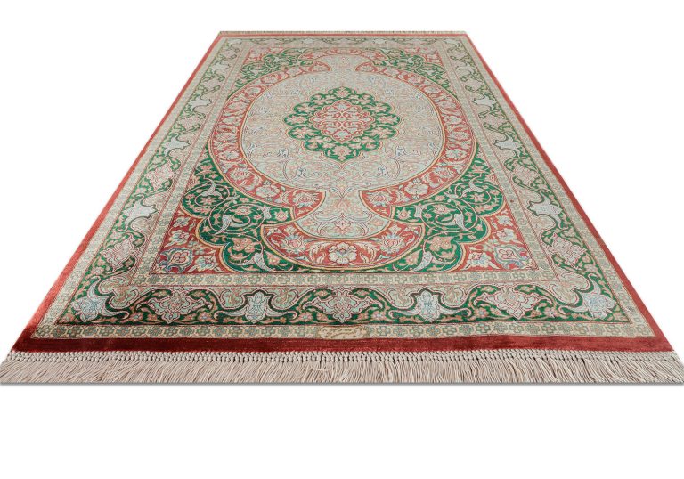 Ковёр ручной работы (Иран), шёлк QOM (MOURO INTERTRADE)