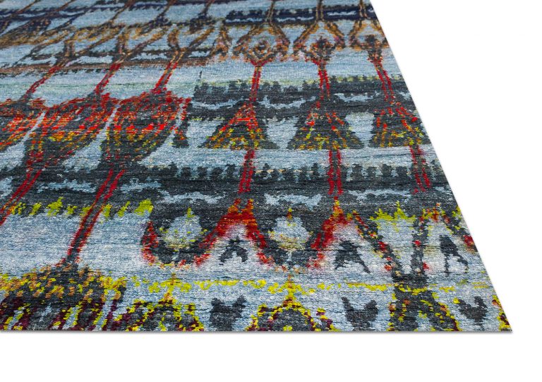Ковёр ручной работы (Индия), бамбуковый шёлк SILK IKAT (ASHOKA CREATIONS)