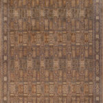 Ковёр ручной работы (Индия), шёлк KASHMIR SILK 24Х24 (MIRZA SONS)  - 245x338x3 (UNEVEN TILES_KAS24L-2.6/R/1890-3-890-24K8219##)