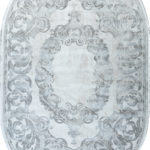 Ковёр из акрила Турция SARDES (IPEK)  - 300x400x10 (SRD_M_6201A-LGRY-DGRY(Oval))