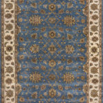 Ковёр ручной работы (Индия), шерсть HIGHT TWIST (KASHMIR ARTS)  - 204x305x4 (HIGH_R_KHT100-DBLU-BGE)