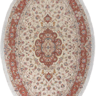Ковёр ручной работы (Иран), шерсть TABRIZ IR (MOURO INTERTRADE)  - 205x305x5 (TZIR_IR_11-470-IR(Oval))