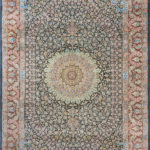 Ковёр ручной работы (Иран), шёлк QOM (MOURO INTERTRADE)  - 138x200x2 (QOM_IR_11-425-IR)