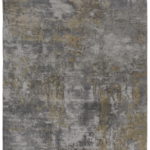 Ковёр ручной работы (Индия), арт-шёлк MIST (OPEE CARPET)  - 171x245x8 (MIST_R_2017007-GRY-GLD)